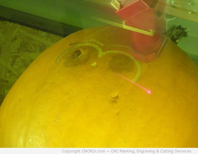 cnc laser pumpkin engraving