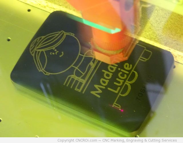 fiber laser color changing a hard drive, branding it