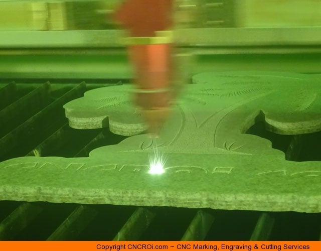 CNC Laser Engraving & Paint Filling Custom Corian Signage