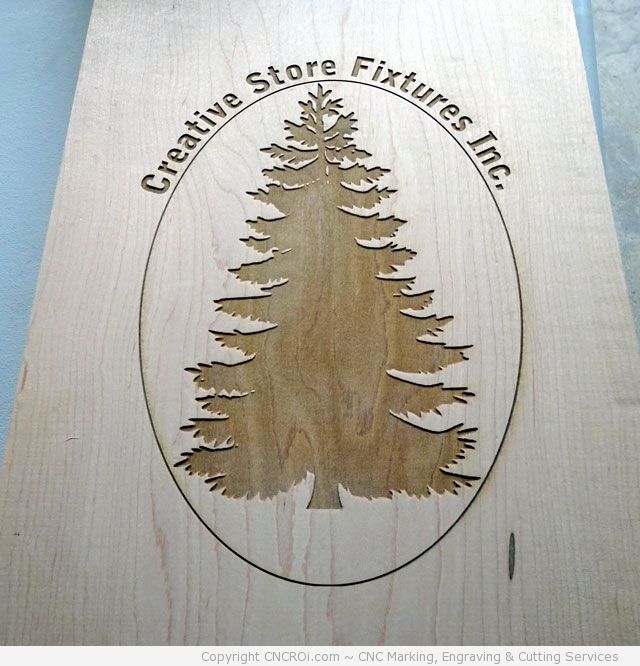 plaque CO2 Laser Engraving Wood