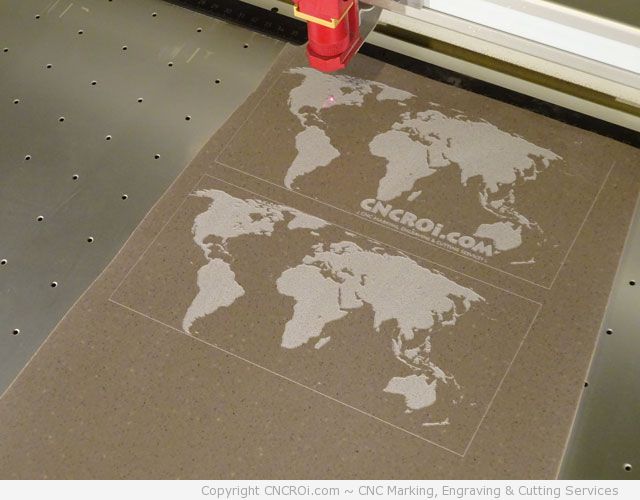 corean Laser Engraving the World on Dupont Corian®