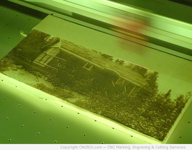 cottage-original CNC Laser Engraving a Wood Cottage