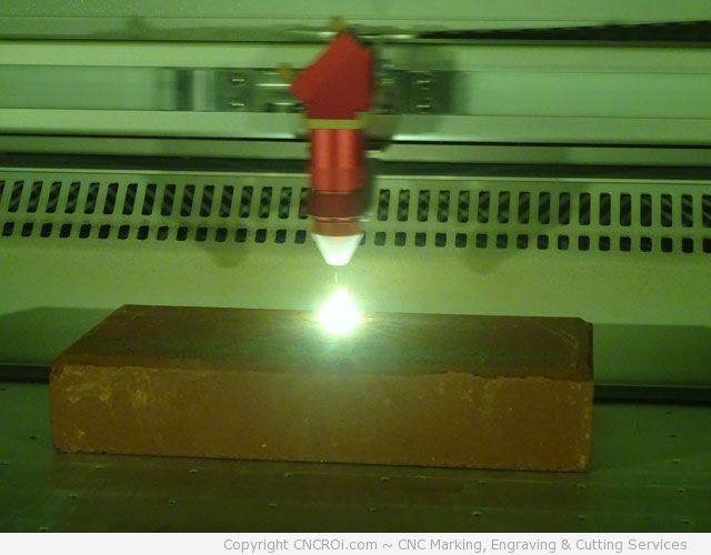 cnc-laser-brick-4 CNC Laser Engraving a Red Brick