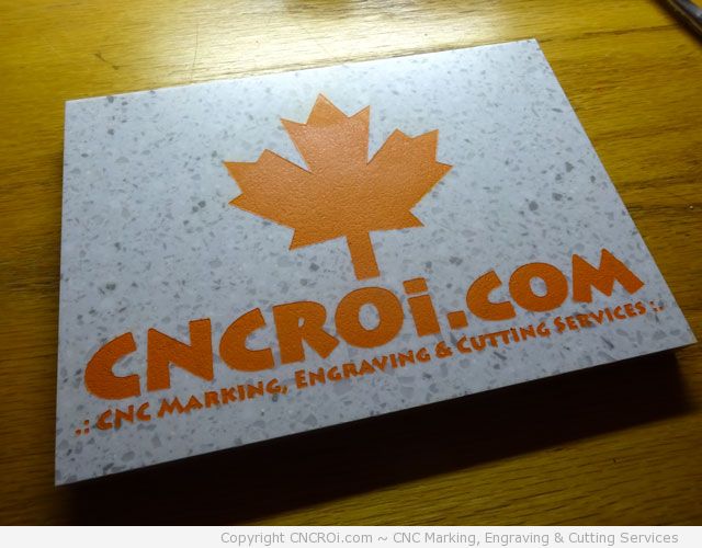 corian-1 CNC Laser Engraving & Paint Filling Corian
