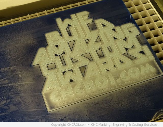trophy2 CNC Laser Engraving & Cutting 6 mm Custom Acrylic Award