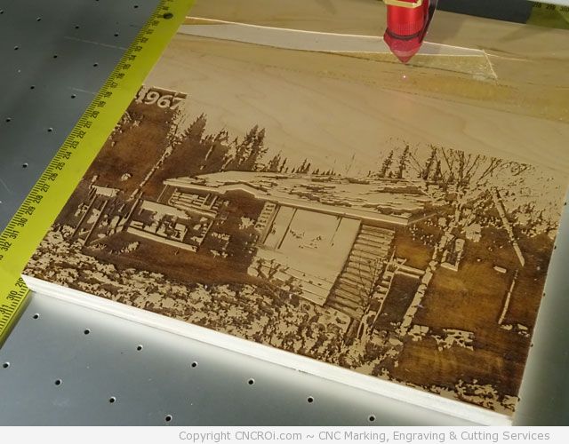 wood-cottage-2 CNC Laser Engraving a Wooden Cottage on Wood