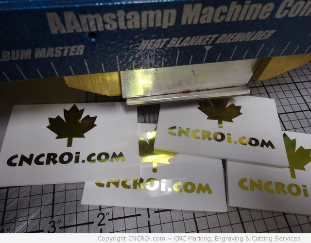 hot-press-custom-mold-1 CNC Laser Engraving A Custom Hot Press Mold for Foil Stamping