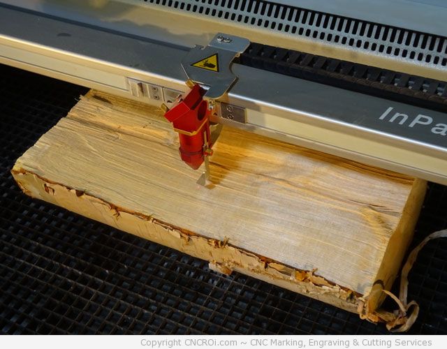 laser-engrave-wood-log-1 CNC Laser Engraving A Wooden Log