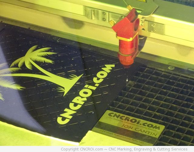 cnc-laser-acrylic-change-1 CNC Fiber Laser Color Changing and CO2 Cutting Black Acrylic