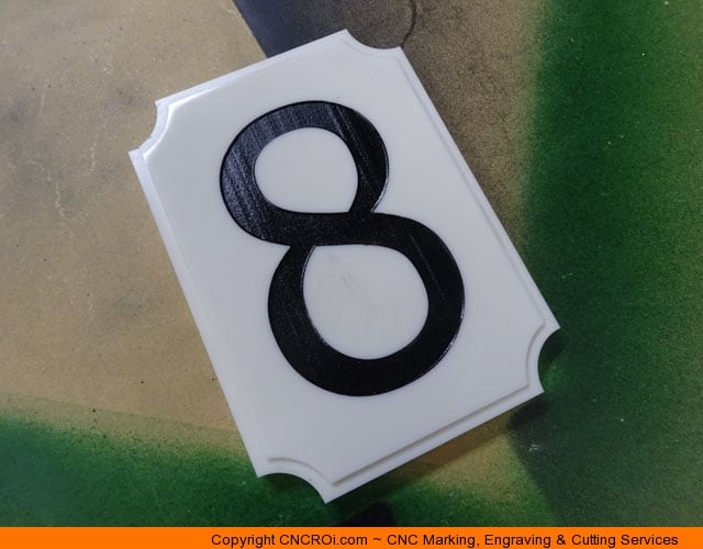 house-number-custom-1 CNC Routing & Lasering Custom Corian House Number Signs