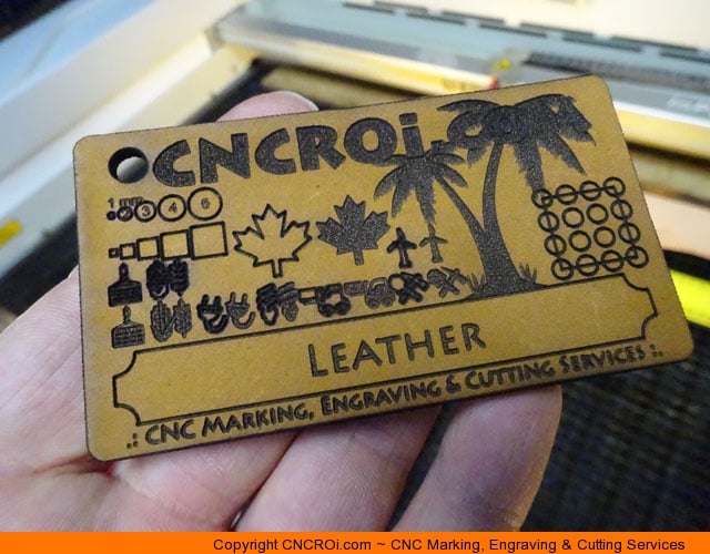 CNC Laser Engraving & Cutting Custom Leather Patches 