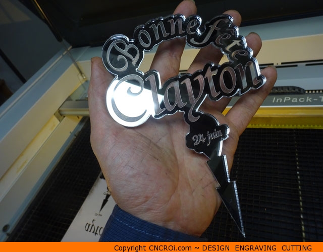 cnc-mirror-cake-topper-1 CNC Laser Engraving & Cutting a Mirrored Acrylic Cake Topper