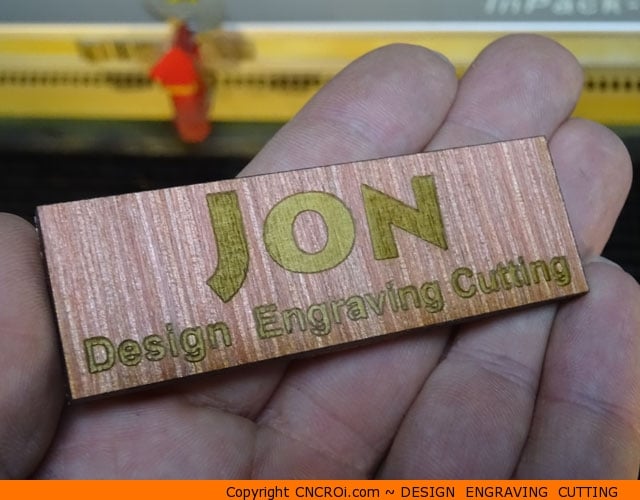 plywood-badge-1 Laser Engraving & Cutting Custom Plywood Name Badges