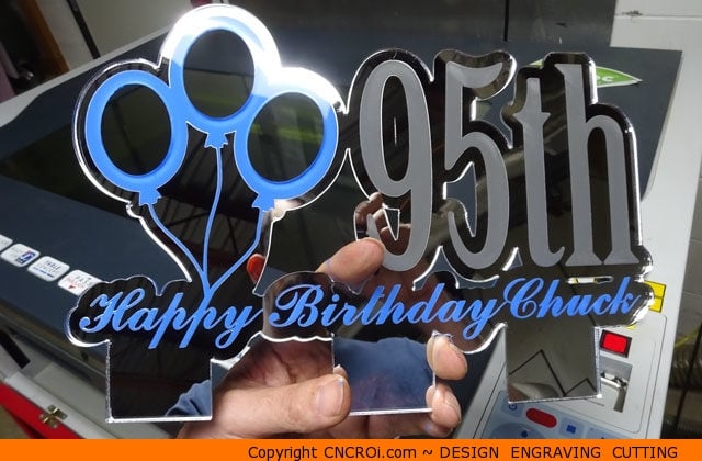 custom-cake-topper-xx8-640x420 Custom 95th Birthday Cake Topper: CNC Laser Engraving & Cutting