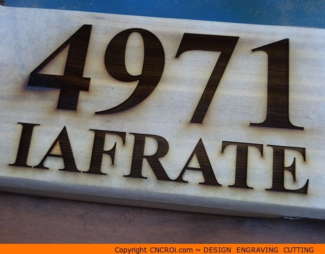 custom-home-sign-1 REAL Cedar House Number Sign: Custom Design Engraving Cutting