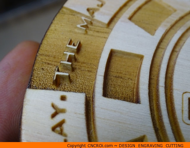custom-poker-chip-1 Novelty Pine Poker Chip: Custom Design Engraving Cutting