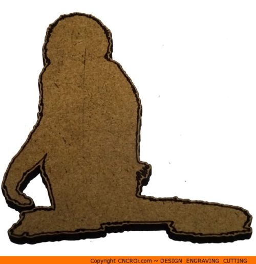 0020-baboon-sitting-500x516 Baboon Sitting Shape (0020)