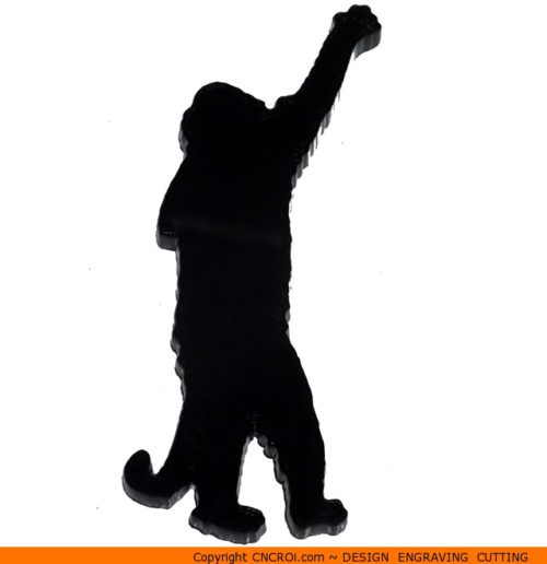 0023-monkey-standing-500x516 Monkey Standing Shape (0023)