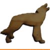 0095-wolf-howling-100x100 Wolf Howling Shape (0095)