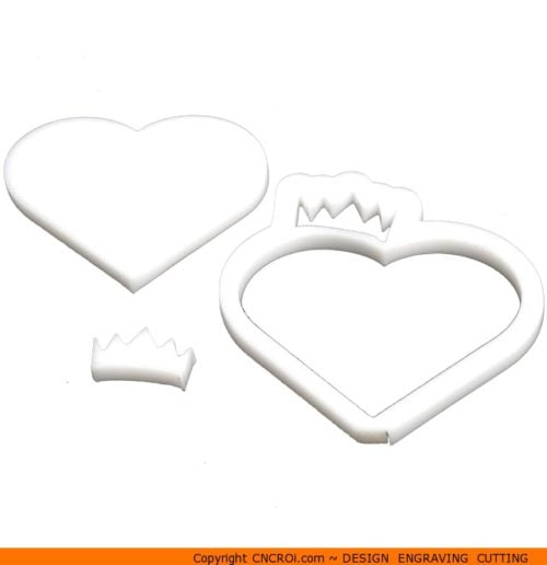 0134-heart-crown-hallow-500x516 Hollow Heart Crown Shape (0134)