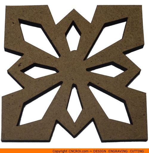 0142-snowflake-thick-500x516 Thick Snowflake Shape (0142)