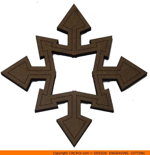 0143-snowflake-pinty-arrow-500x516 Pointy Arrow Snowflake Shape (0143)