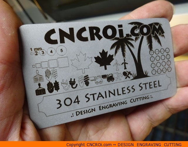 metal-business-card-1 Matte Finished Stainless Steel Business Card