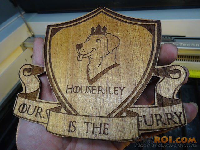 custom-novelty-badge-1 Custom Novelty Badge in REAL Mahogany Wood