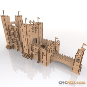 medieval-castle-laser-cut-kit-1-300x300 Medieval Castle Wood Model Kit