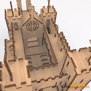 medieval-castle-laser-cut-kit-9-300x300 Medieval Castle Wood Model Kit