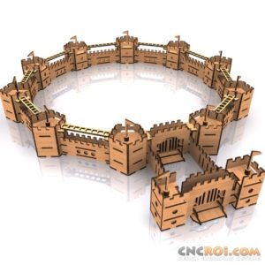 medieval-castle-walls-cnc-laser-kit-1-300x300 Medieval Castle Walls Laser Cut Model Kit