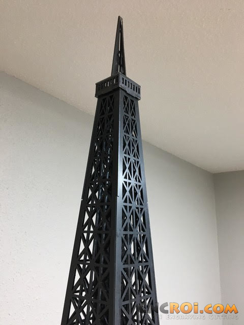 1 Custom Metal Eiffel Tower: CNC Laser Cut