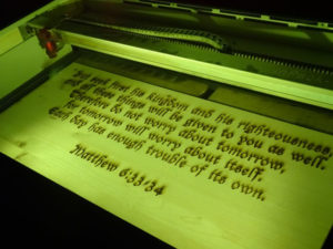 pine-bible-verse-x2-300x225 Pine Bible Verse Sign: 3/4" Laminated Pine CNC Laser Engraved & Cut