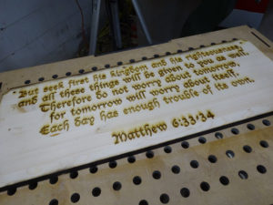 pine-bible-verse-x9-300x225 Pine Bible Verse Sign: 3/4" Laminated Pine CNC Laser Engraved & Cut