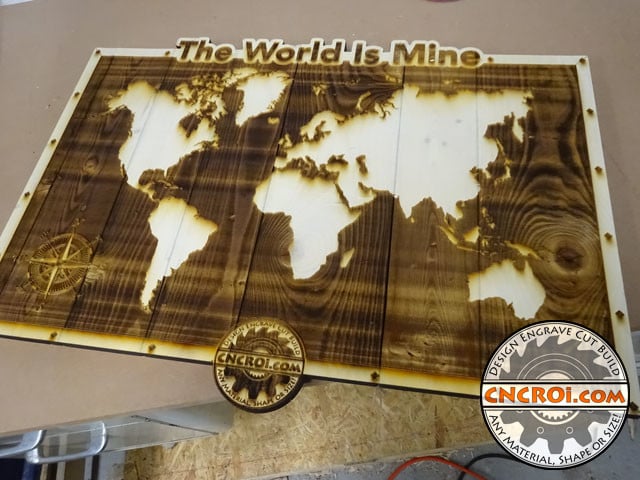 pyrography-world-mine-1 Pyrography: Wooden Pallet to Wall Art “The World Is Mine”