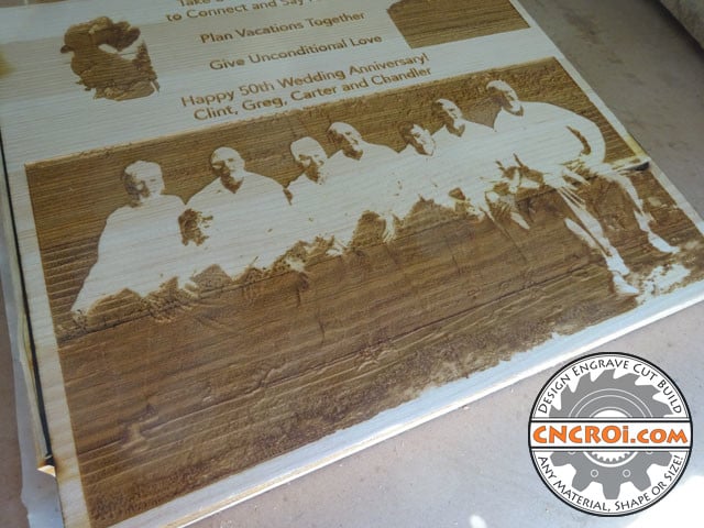 wedding-anniversary-1 50th Wedding Anniversary: CNC Laser Engraving & Cutting Pine