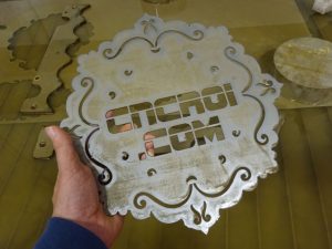 waterjet-metal-sign-x-300x225 Custom Metal Shop Signs! CNC Waterjet Cutting, Sand Blasting & Finishing