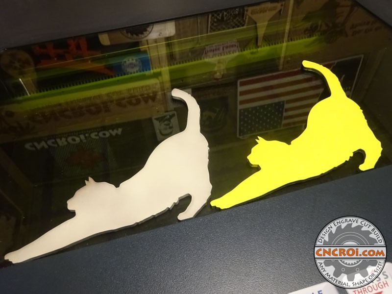 glow-in-the-dark-cats-1 Glow In The Dark Cats: CNC Laser Cutting 1/4” 6 mm MDF