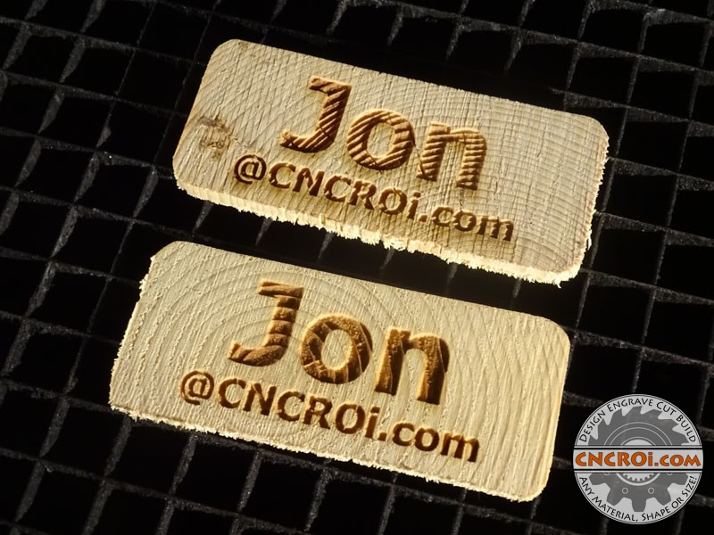 2x4-pine-name-badge-1 2x4 Name Badge: CNC Laser Engraving Pine