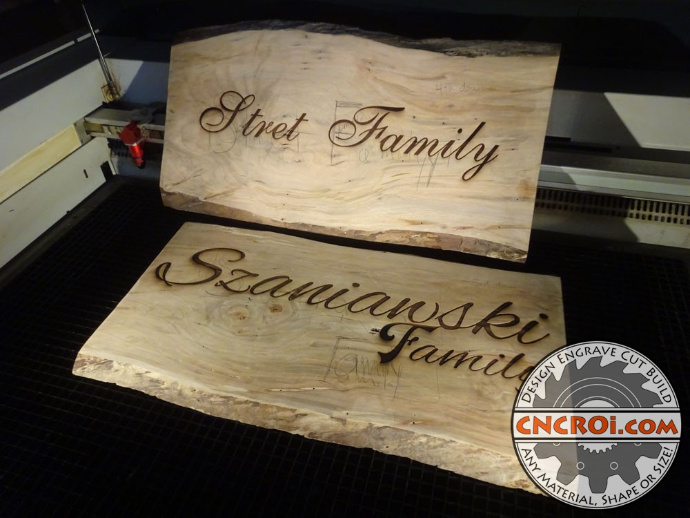 family-wood-sign-1 Family Wood Signs: Engraved Live Edge