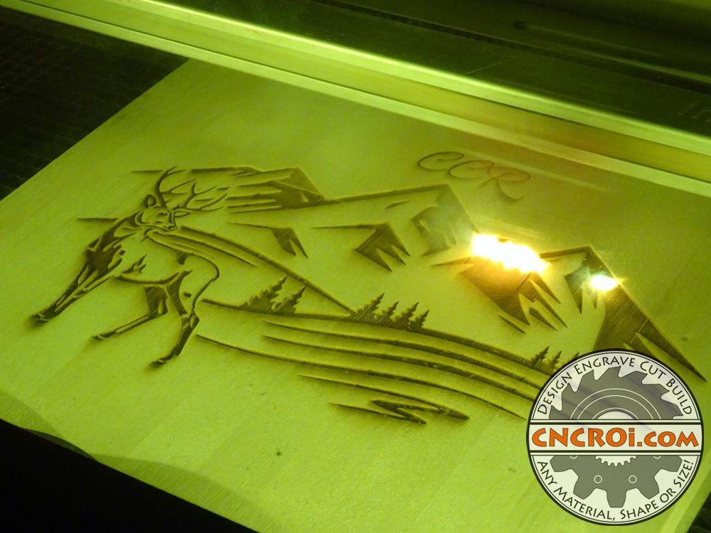 nature-scenery-1 Nature Scenery Plaque: CNC Laser Engraved Pine