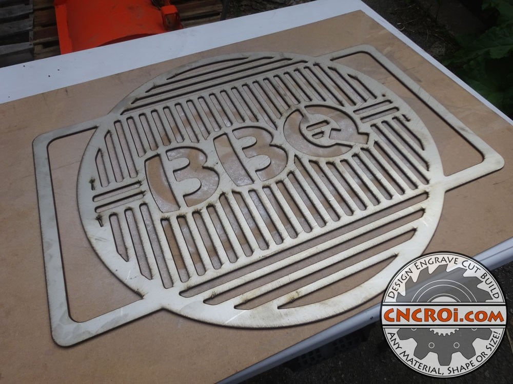 custom-bbq-grill-1 Custom Steel BBQ Grill: CNC Plasma Cut 304 Stainless Steel