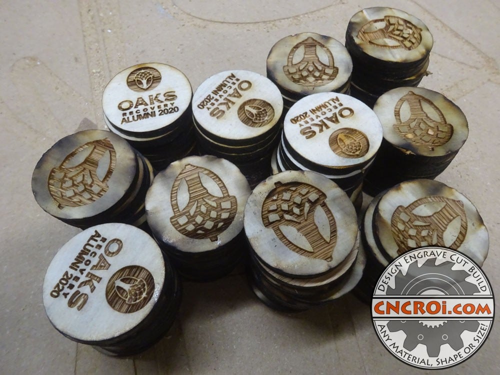 custom-oak-coins-1 Custom Oak Coins: 1/8" 3 mm Thick