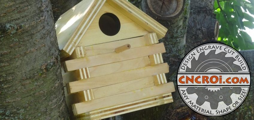 custom-birdhouse-xx-848x400 Bird House Prototype: CNC Routering 3/4" Maple Plywood