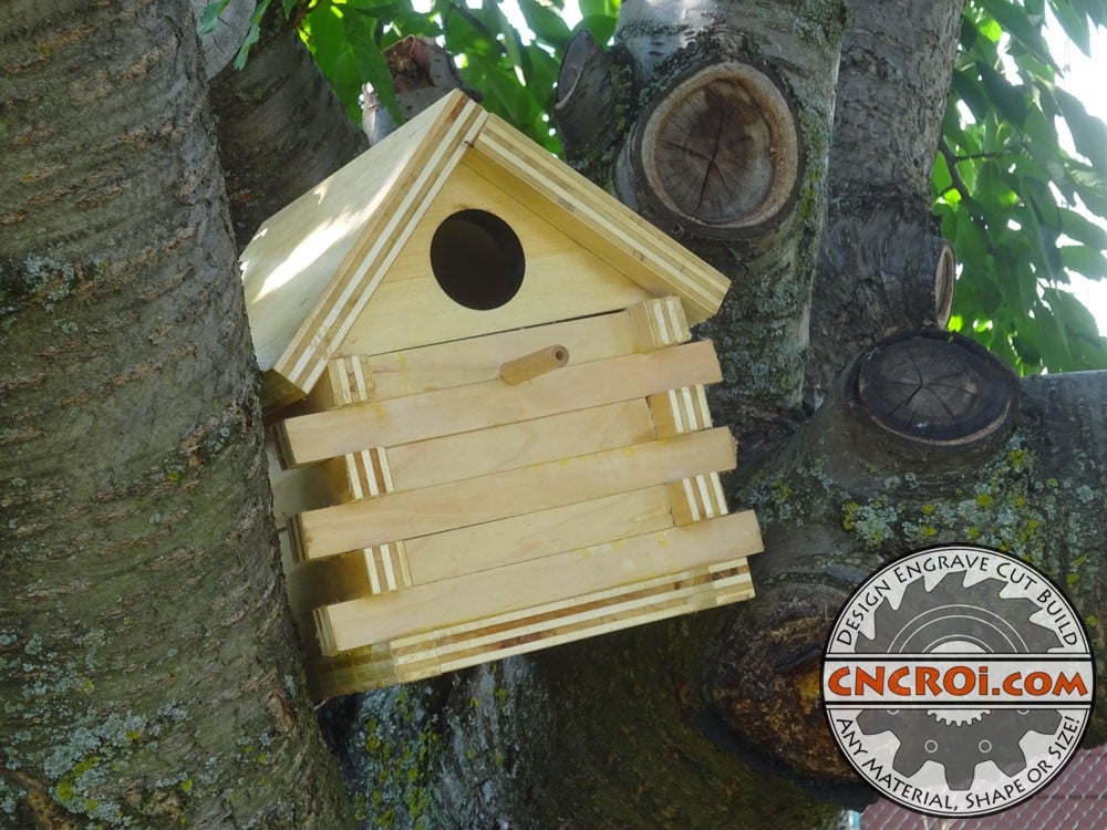 custom-birdhouse-1 Bird House Prototype: CNC Routering 3/4" Maple Plywood