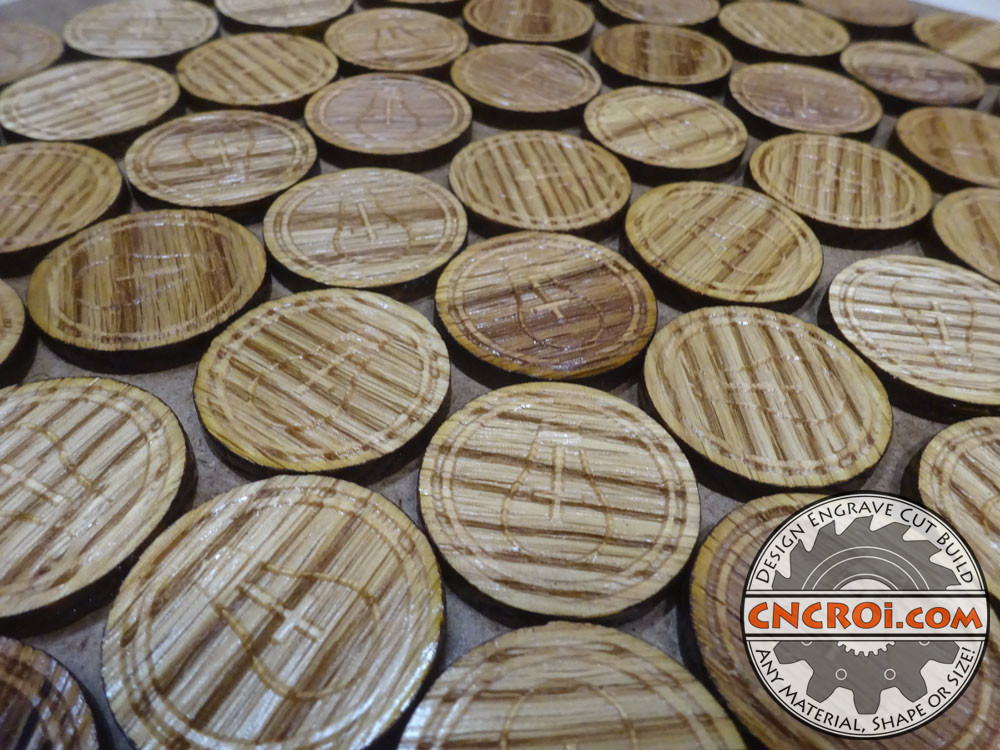 novelty-coins-1 Custom Novelty Coins: Laser Engraved & Cut Oak