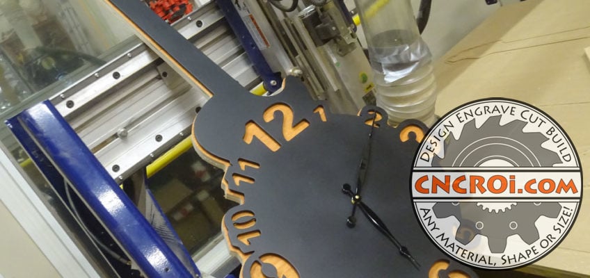 custom-guitar-clock-xx1-848x400 Custom Guitar Clock: 12 ga Mild Steel, 3/4" Plywood