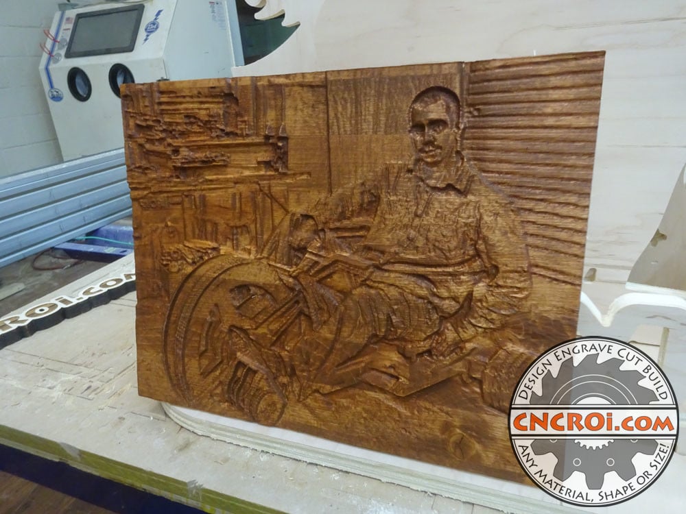 joninsidemake2 Custom Portrait Carving: CNC Routering Pine