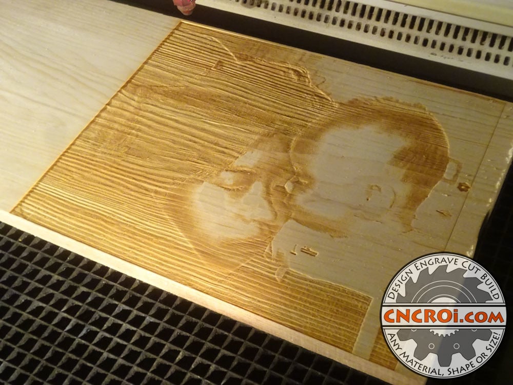 mother-son-portrait-1 Mother Son Portrait: Laser Engraved Pine