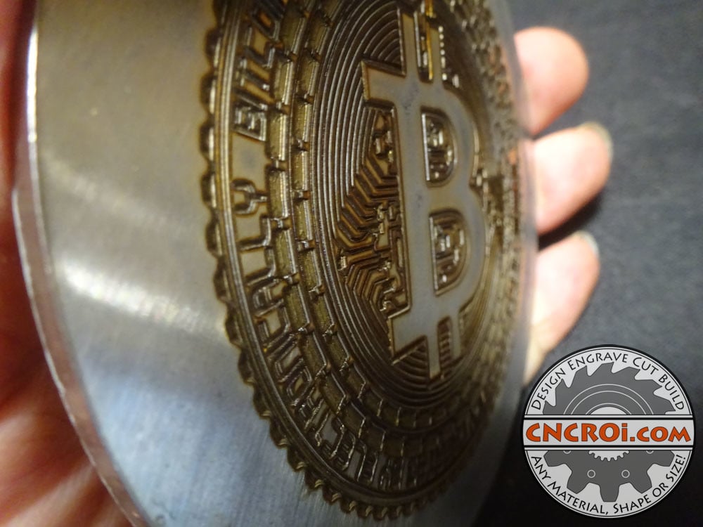 bitcoin-coasters-1 Custom Bitcoin Coasters: Laser Deep Etching